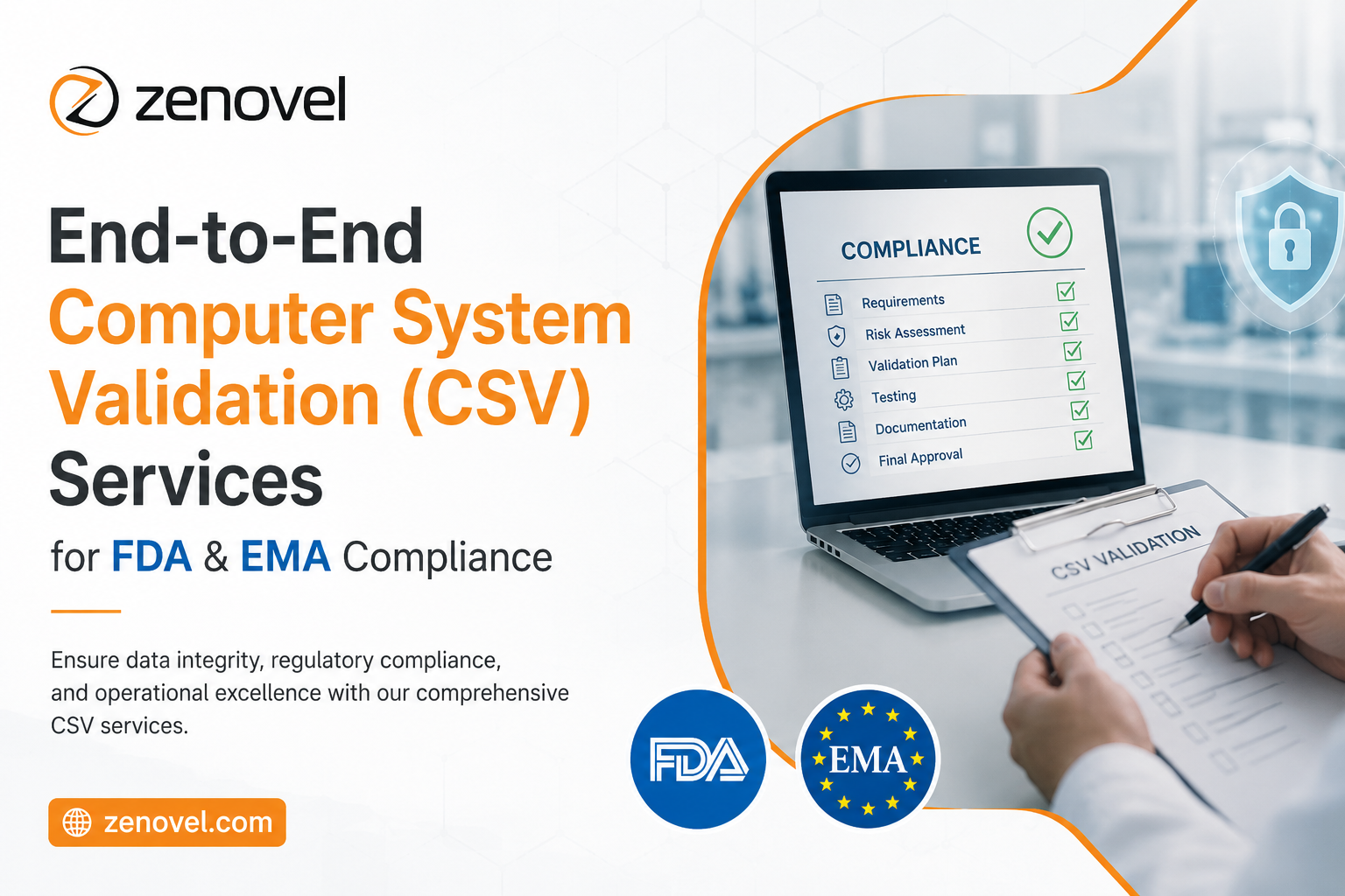End-to-End Computer System Validation (CSV) Services for FDA & EMA Compliance